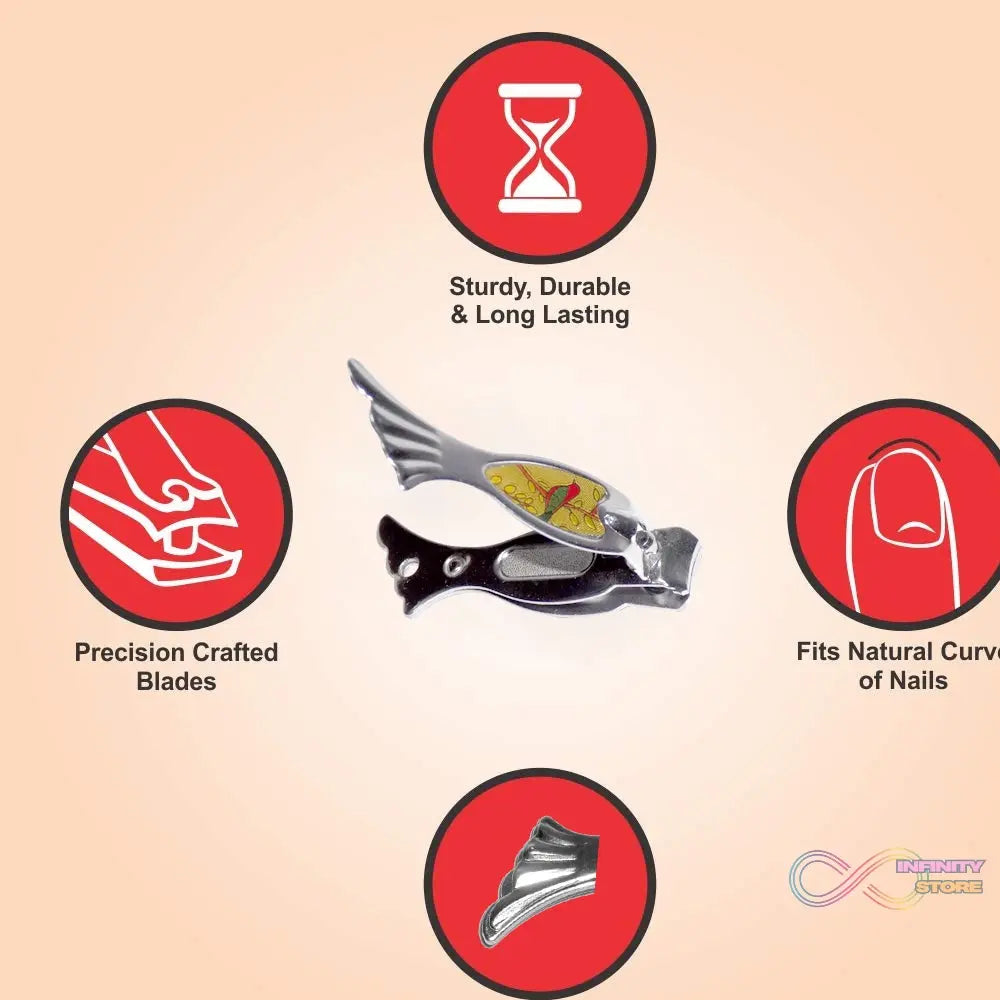 nail clipper showcasing its compact design and sharp blades