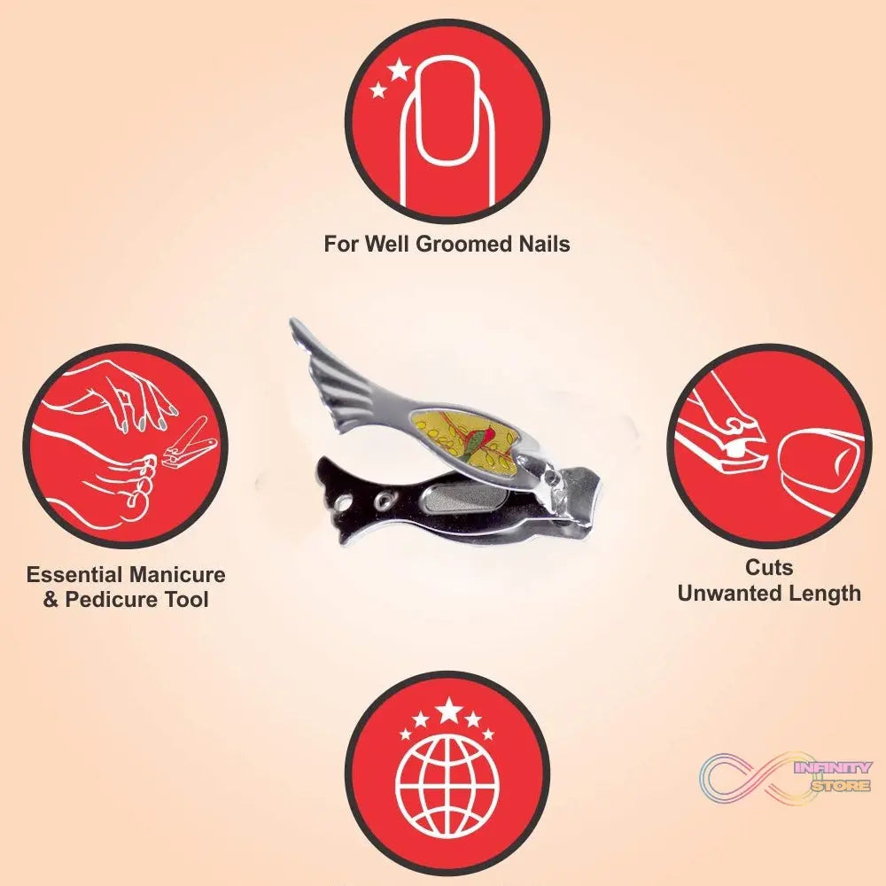 Nail clipper with a focus on the ergonomic handle and cutting mechanism