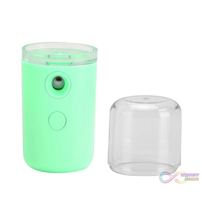 Portable sprayer producing nano mist for sanitizing.