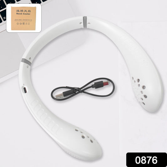 Neck Fan, Portable and Wearable Personal Fan, USB Rechargeable, Headphone Design, Neckband Fan with 3 Speeds, suitable for outdoor family sports travel - infinityexculsivestore.com