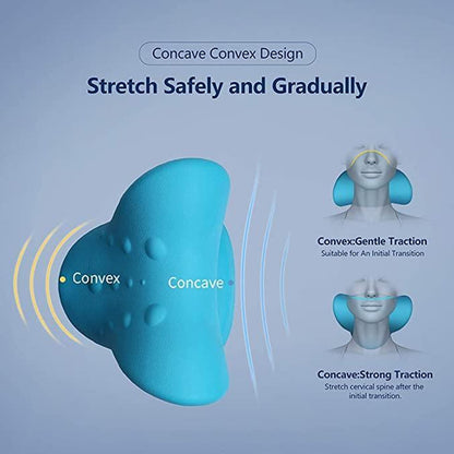 Neck Relaxer | Cervical Pillow for Neck & Shoulder Pain | Chiropractic Acupressure Manual Massage | Medical Grade Material | Recommended by Orthopaedics - infinityexculsivestore.com