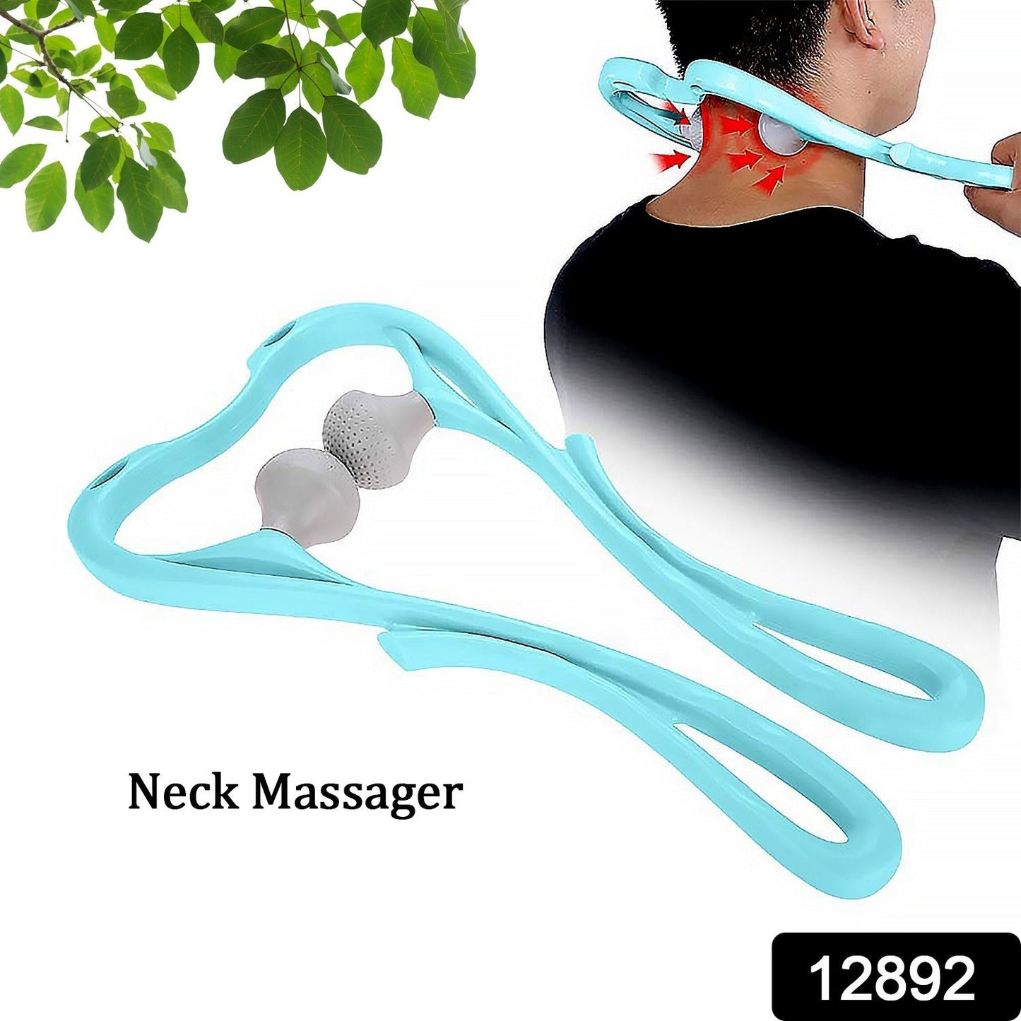 Neck Shoulder Massager, 33×18 cm Portable Relieving the Back for Men Relieving the Waist Women (1 Pc) - infinityexculsivestore.com