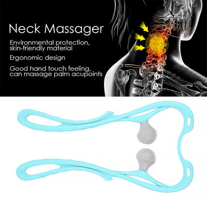 Neck Shoulder Massager, 33×18 cm Portable Relieving the Back for Men Relieving the Waist Women (1 Pc) - infinityexculsivestore.com