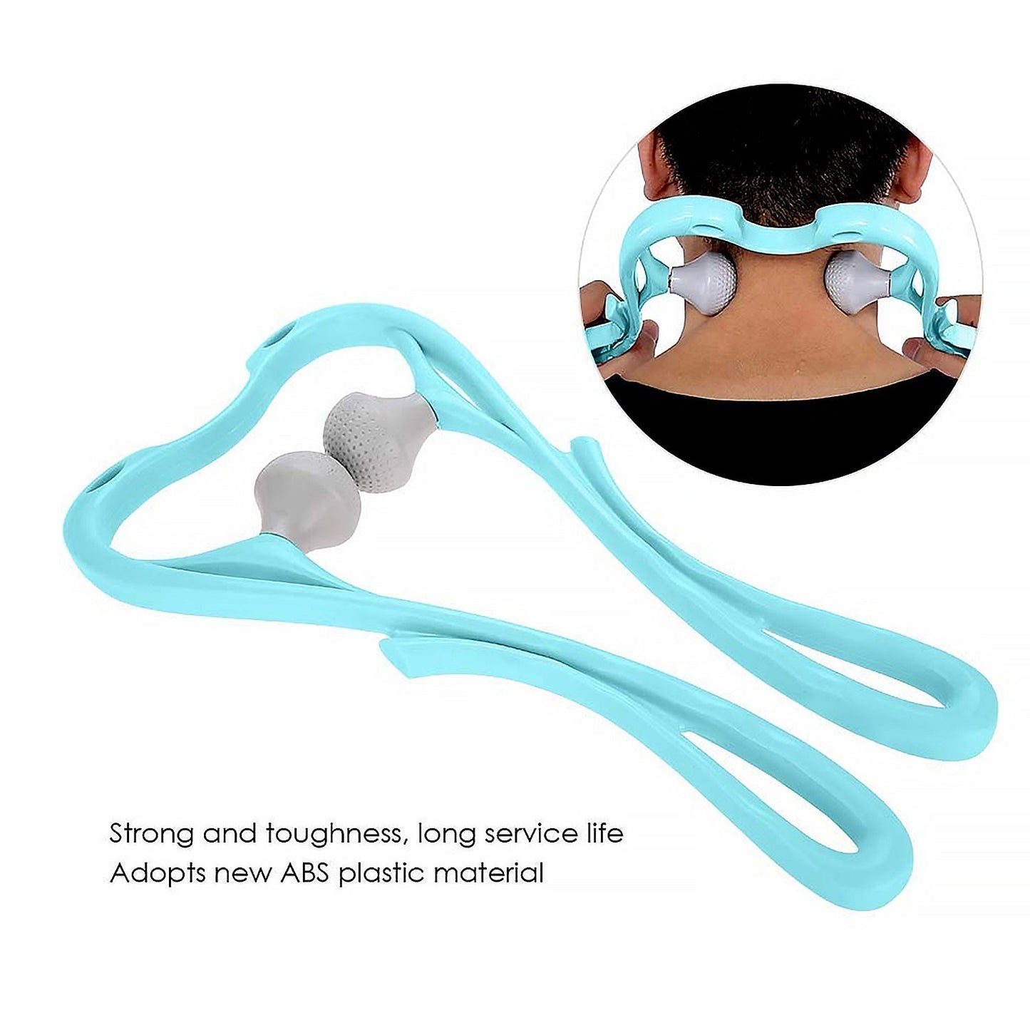 Neck Shoulder Massager, 33×18 cm Portable Relieving the Back for Men Relieving the Waist Women (1 Pc) - infinityexculsivestore.com