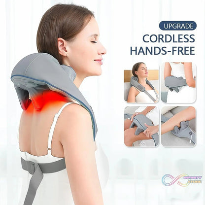 Neck & Shoulder Massagers with Heat, Electric Rechargeable (1 Pc) - infinityexculsivestore.com