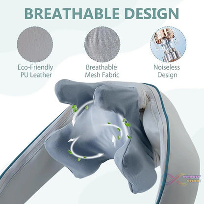 Neck & Shoulder Massagers with Heat, Electric Rechargeable (1 Pc) - infinityexculsivestore.com