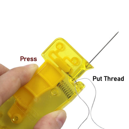 Needle Threader, Stylish Appearance Comfortable Grip Lightweight Portable Automatic Needle Threader for Sewing for Home (1 Pc) - infinityexculsivestore.com