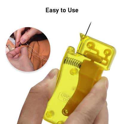 Needle Threader, Stylish Appearance Comfortable Grip Lightweight Portable Automatic Needle Threader for Sewing for Home (1 Pc) - infinityexculsivestore.com