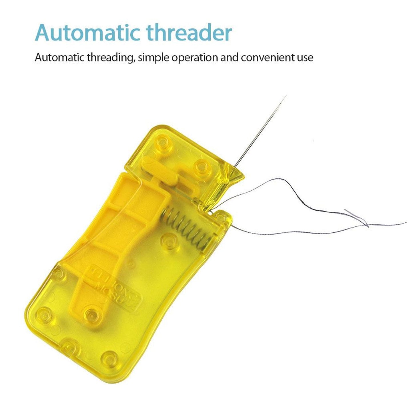 Needle Threader, Stylish Appearance Comfortable Grip Lightweight Portable Automatic Needle Threader for Sewing for Home (1 Pc) - infinityexculsivestore.com