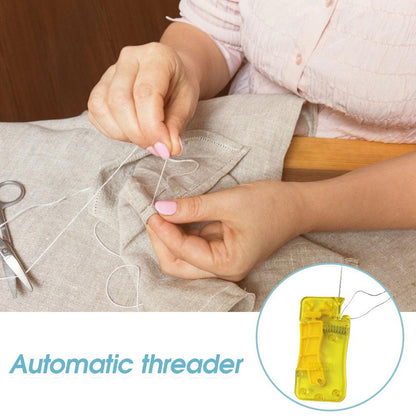 Needle Threader, Stylish Appearance Comfortable Grip Lightweight Portable Automatic Needle Threader for Sewing for Home (1 Pc) - infinityexculsivestore.com