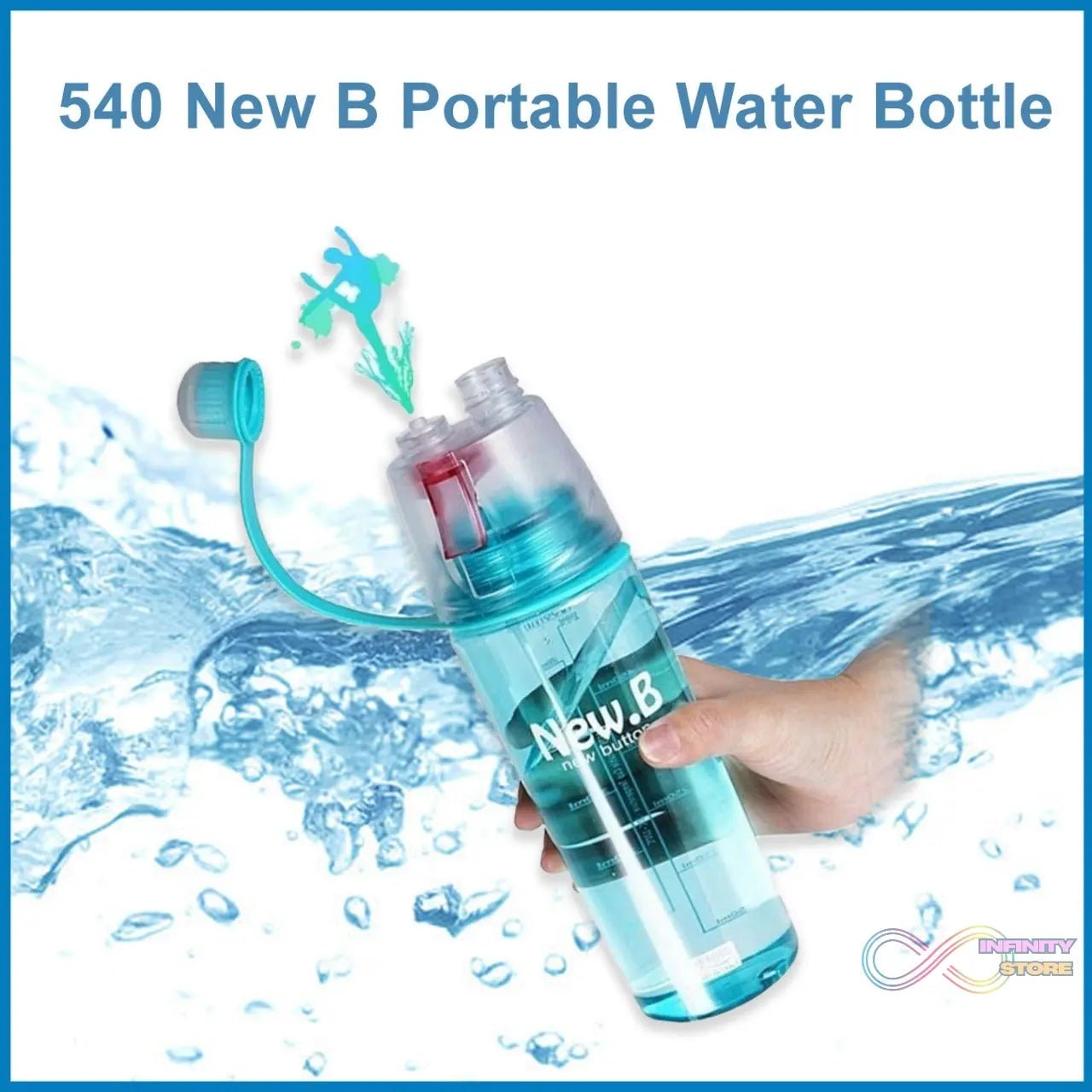 New B Portable Water Bottle - infinityexculsivestore.com