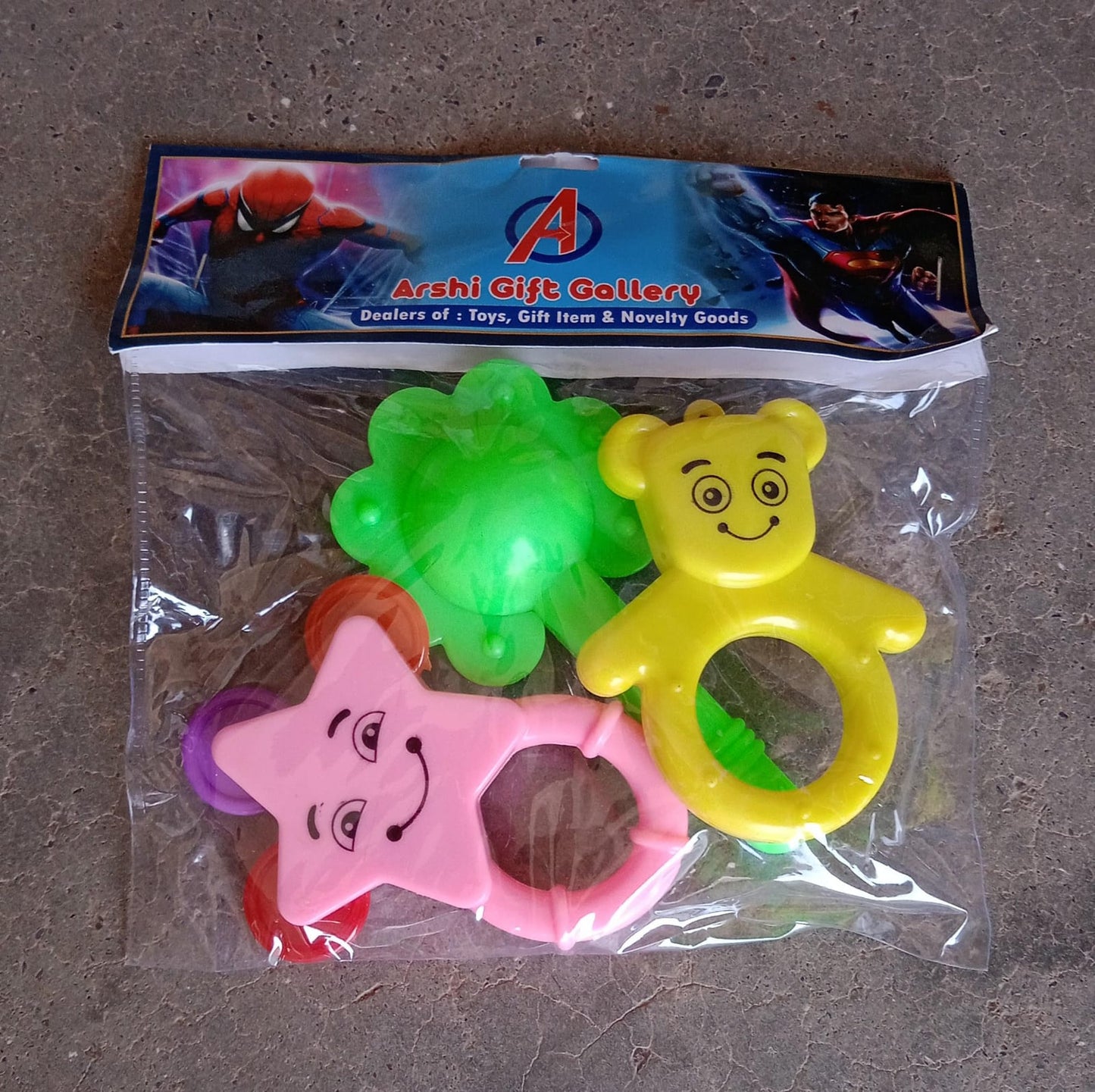 New Born Babies with Attractive Colors and Khanjari Rattle, Musical Gallery Khanjari Musical Instrument Toy Baby Play Toy Fun Return Gift for Kids Birthday (3 Pc Set) - infinityexculsivestore.com