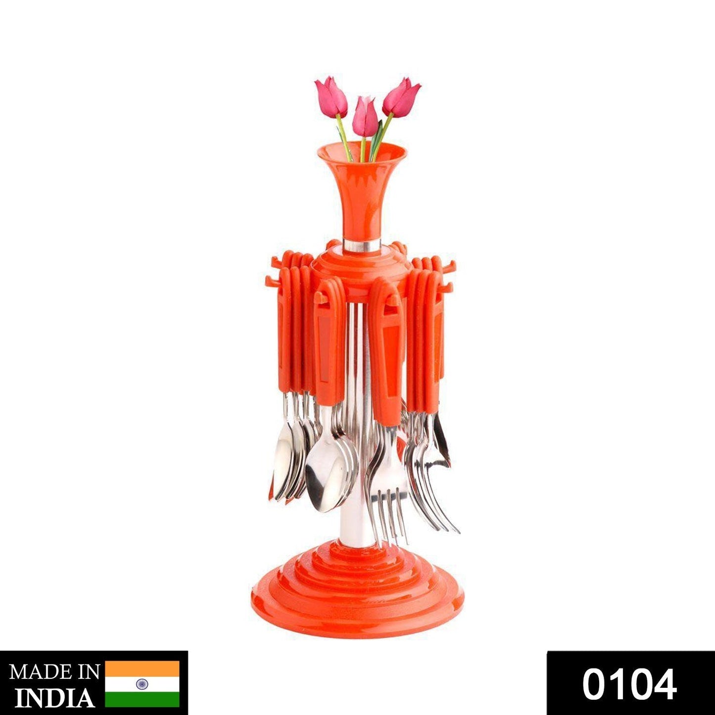 New Stylish 24 Pcs Plastic, Stainless Steel Cutlery Set (Pack of 24) - infinityexculsivestore.com