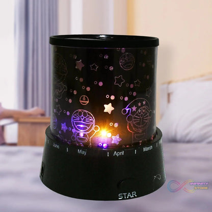 LED Projector Night Light Amazing Lamp, 3 Battery operated lamps, Rotation With the music Function, Master for Kids Bedroom Home Decoration Night Romantic Gift (Battery Not Included / 1 pc) - infinityexculsivestore.com