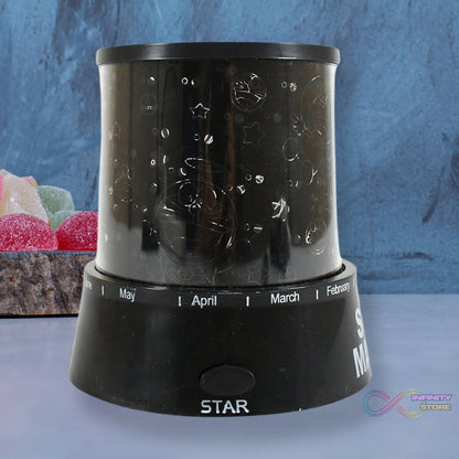 LED Projector Night Light Amazing Lamp, 3 Battery operated lamps, Rotation With the music Function, Master for Kids Bedroom Home Decoration Night Romantic Gift (Battery Not Included / 1 pc) - infinityexculsivestore.com