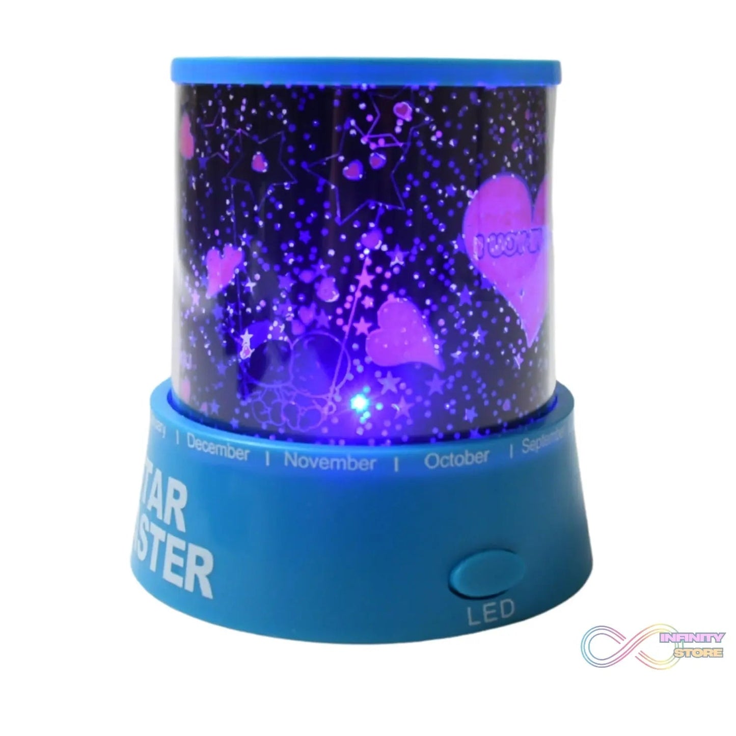 LED Projector Night Light Amazing Lamp, 3 Battery operated lamps, Rotation With the music Function, Master for Kids Bedroom Home Decoration Night Romantic Gift (Battery Not Included / 1 pc) - infinityexculsivestore.com