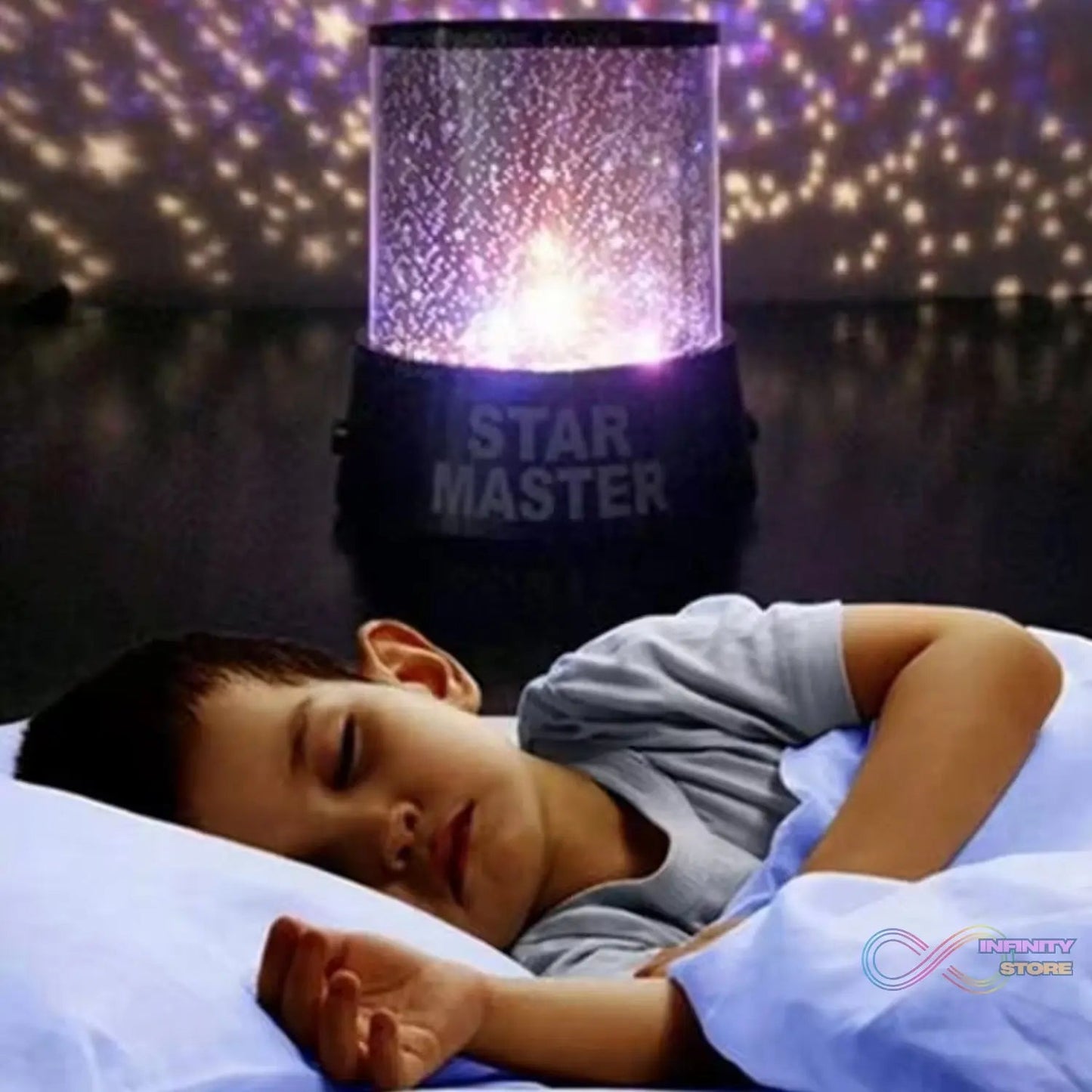 LED Projector Night Light Amazing Lamp, 3 Battery operated lamps, Rotation With the music Function, Master for Kids Bedroom Home Decoration Night Romantic Gift (Battery Not Included / 1 pc) - infinityexculsivestore.com