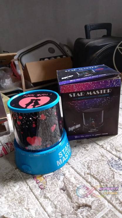 LED Projector Night Light Amazing Lamp, 3 Battery operated lamps, Rotation With the music Function, Master for Kids Bedroom Home Decoration Night Romantic Gift (Battery Not Included / 1 pc) - infinityexculsivestore.com