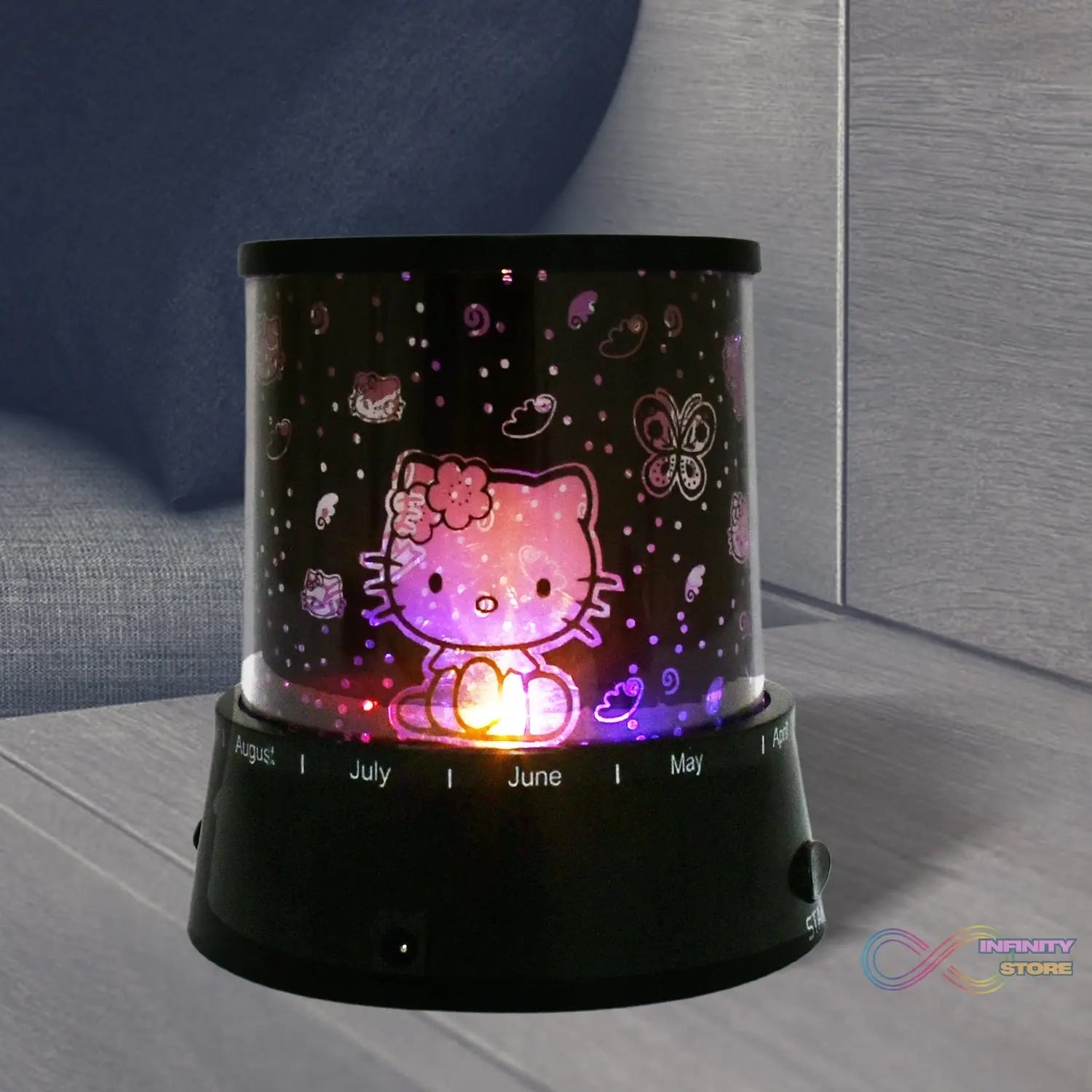 LED Projector Night Light Amazing Lamp, 3 Battery operated lamps, Rotation With the music Function, Master for Kids Bedroom Home Decoration Night Romantic Gift (Battery Not Included / 1 pc) - infinityexculsivestore.com