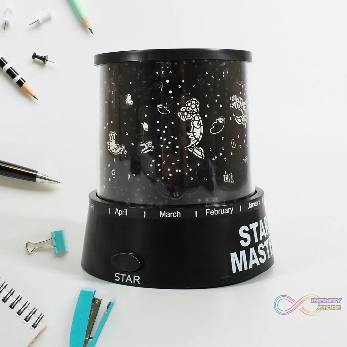 LED Projector Night Light Amazing Lamp, 3 Battery operated lamps, Rotation With the music Function, Master for Kids Bedroom Home Decoration Night Romantic Gift (Battery Not Included / 1 pc) - infinityexculsivestore.com