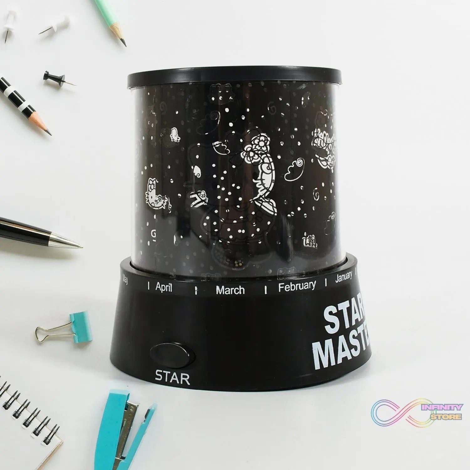 LED Projector Night Light Amazing Lamp, 3 Battery operated lamps, Rotation With the music Function, Master for Kids Bedroom Home Decoration Night Romantic Gift (Battery Not Included / 1 pc) - infinityexculsivestore.com