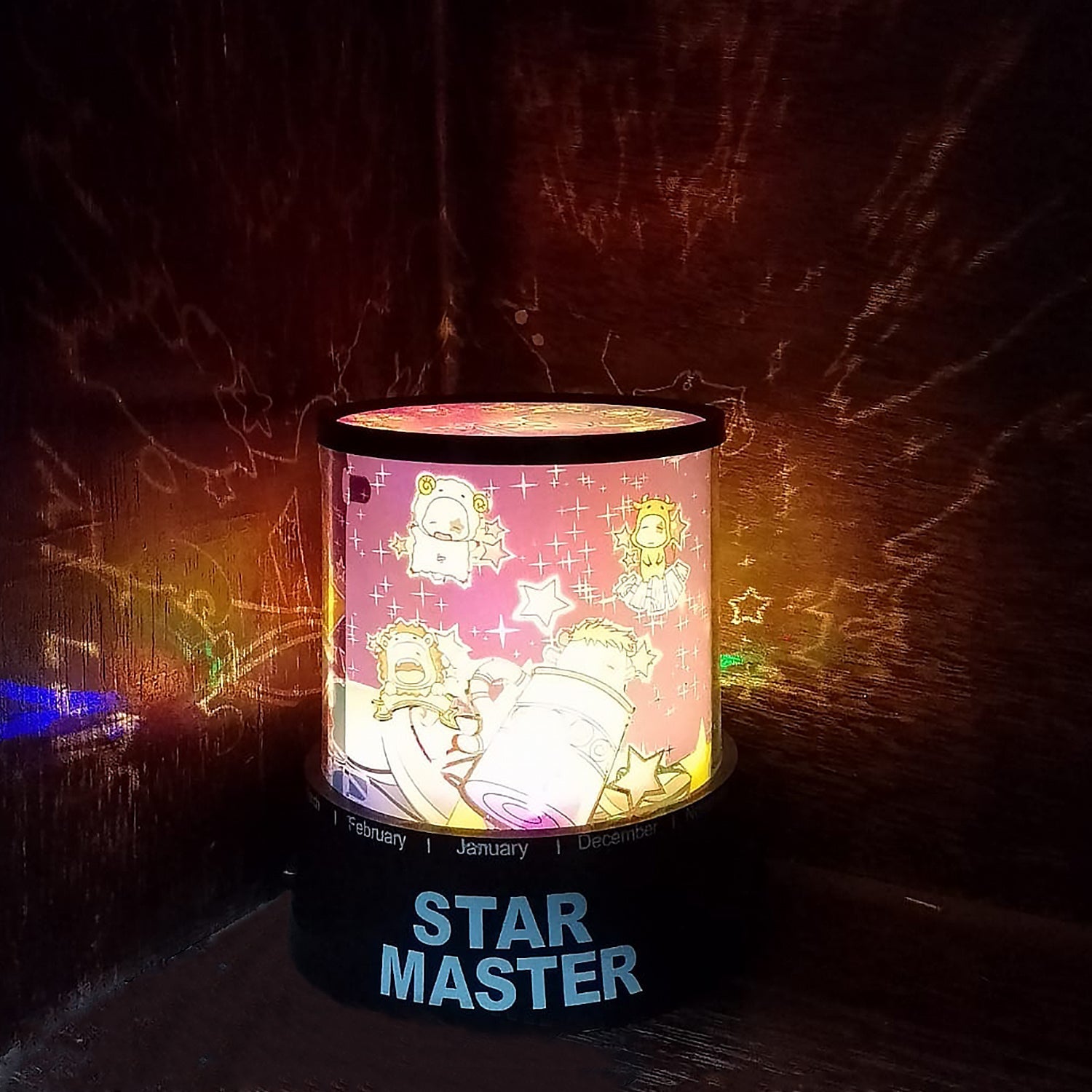 LED Projector Night Light Amazing Lamp, 3 Battery operated lamps, Rotation With the music Function, Master for Kids Bedroom Home Decoration Night Romantic Gift (Battery Not Included / 1 pc) - infinityexculsivestore.com