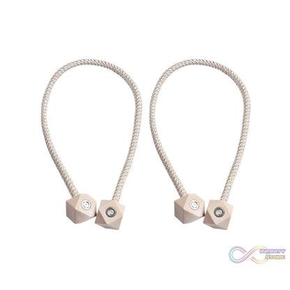 Non - Magnetic Curtain Tiebacks: Decorative Pearl Design (2 Pc, Plastic) - infinityexculsivestore.com