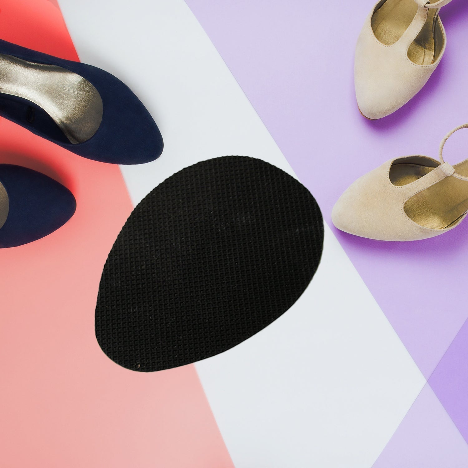 Non - Slip Shoe Pads, Rubber Shoe Sole Protector Pads, Self - Adhesive Shoe Grips Pads Stickers Non Skid for Ladies Shoes, High Heels, Boots (10 Pcs Set) - infinityexculsivestore.com