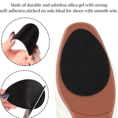 Non - Slip Shoe Pads, Rubber Shoe Sole Protector Pads, Self - Adhesive Shoe Grips Pads Stickers Non Skid for Ladies Shoes, High Heels, Boots (10 Pcs Set) - infinityexculsivestore.com