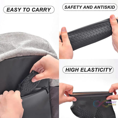 Non - Slip Silicone Rain Reusable Anti skid Waterproof Fordable Boot Shoe Cover (Extra Large Size (XL)/ 1 Pair / Yellow) - infinityexculsivestore.com