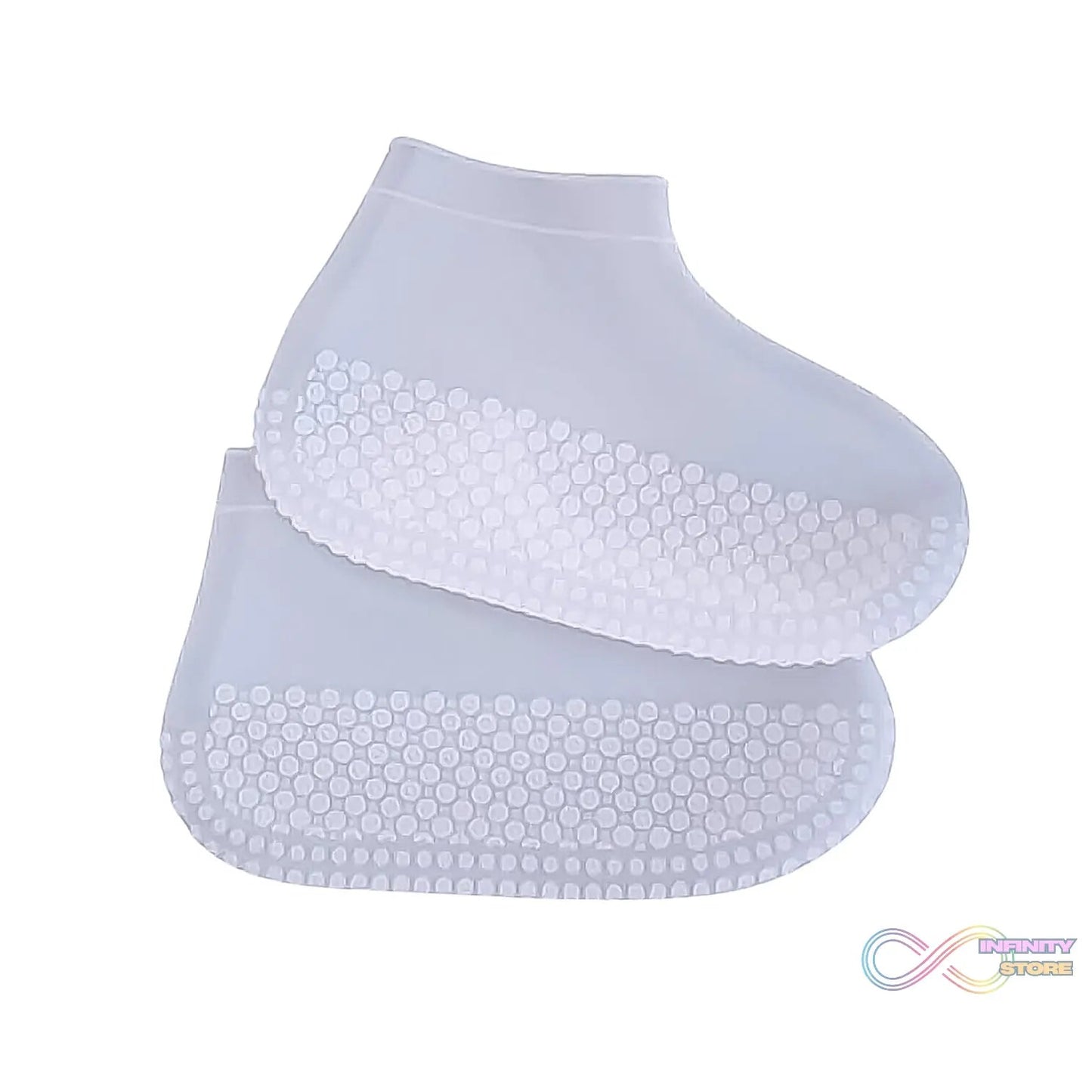 Non - Slip Silicone Rain Reusable Anti skid Waterproof Fordable Boot Shoe Cover (Large Size / 1 Pair / Mix Color) - infinityexculsivestore.com