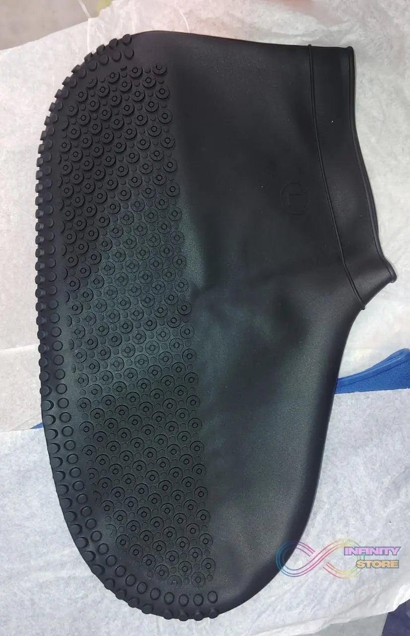 Non - Slip Silicone Rain Reusable Anti skid Waterproof Fordable Boot Shoe Cover (Large Size / 1 Pair / Mix Color) - infinityexculsivestore.com