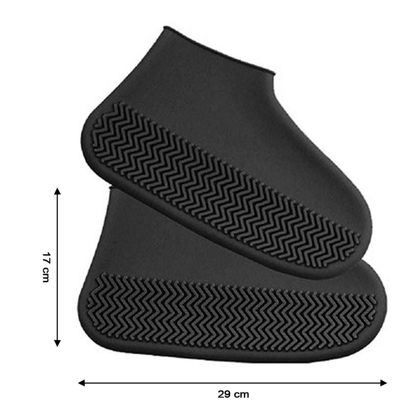 Non - Slip Silicone Rain Reusable Anti skid Waterproof Fordable Boot Shoe Cover ( Large ) - infinityexculsivestore.com