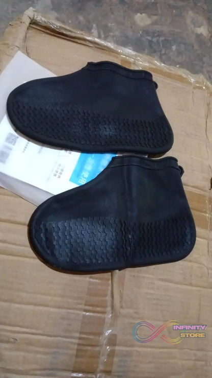 Non - Slip Silicone Rain Reusable Anti skid Waterproof Fordable Boot Shoe Cover (Small Size/ 1 Pair) - infinityexculsivestore.com