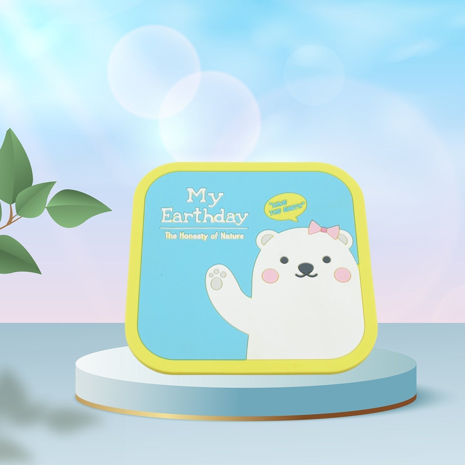 Non Slip Square Cartoon Design Shape Silicon Coasters For Tea Coffee Cups Mugs Beer Cans Bar Glass Bar Non - Slip Coasters (1 Pc) - infinityexculsivestore.com