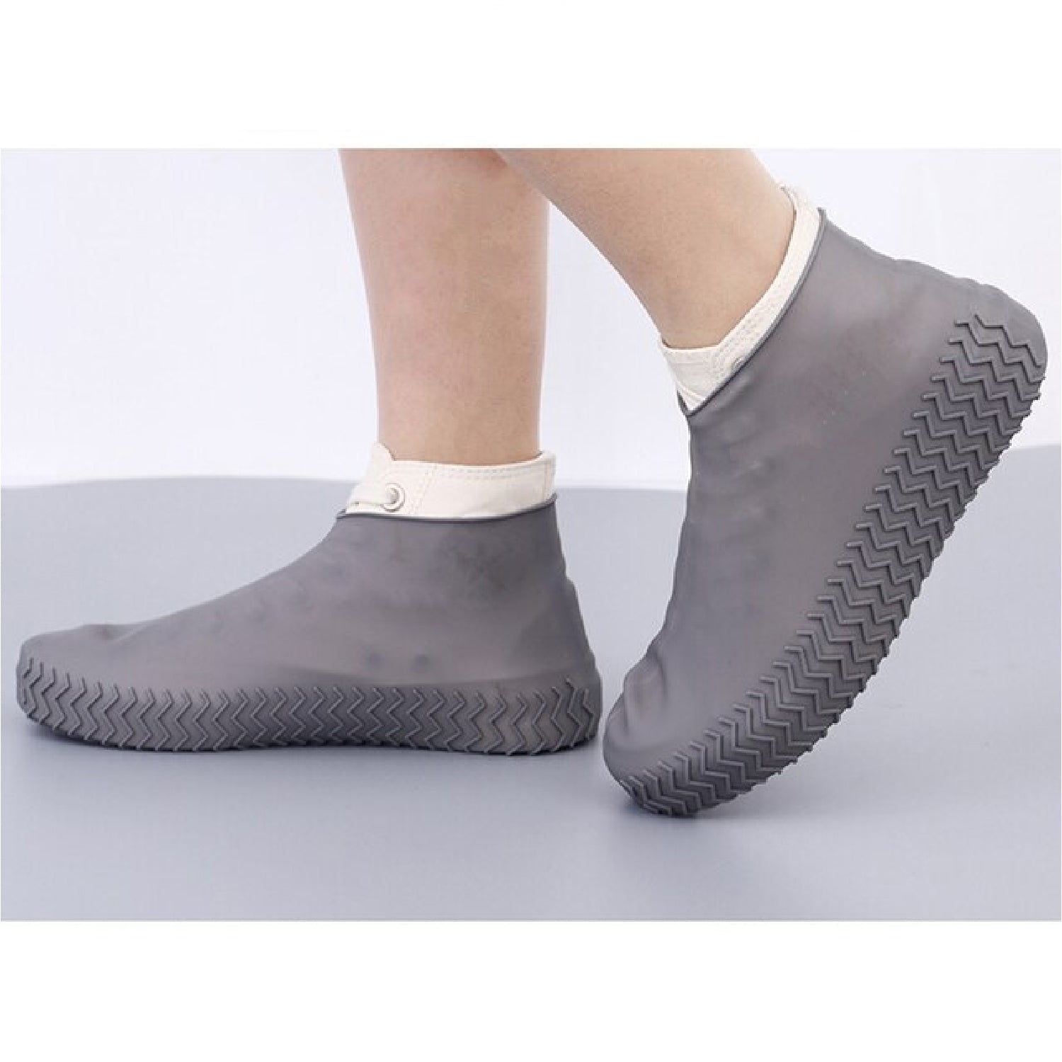 Non - Slip Waterproof Silicone Shoe Cover, Large - infinityexculsivestore.com