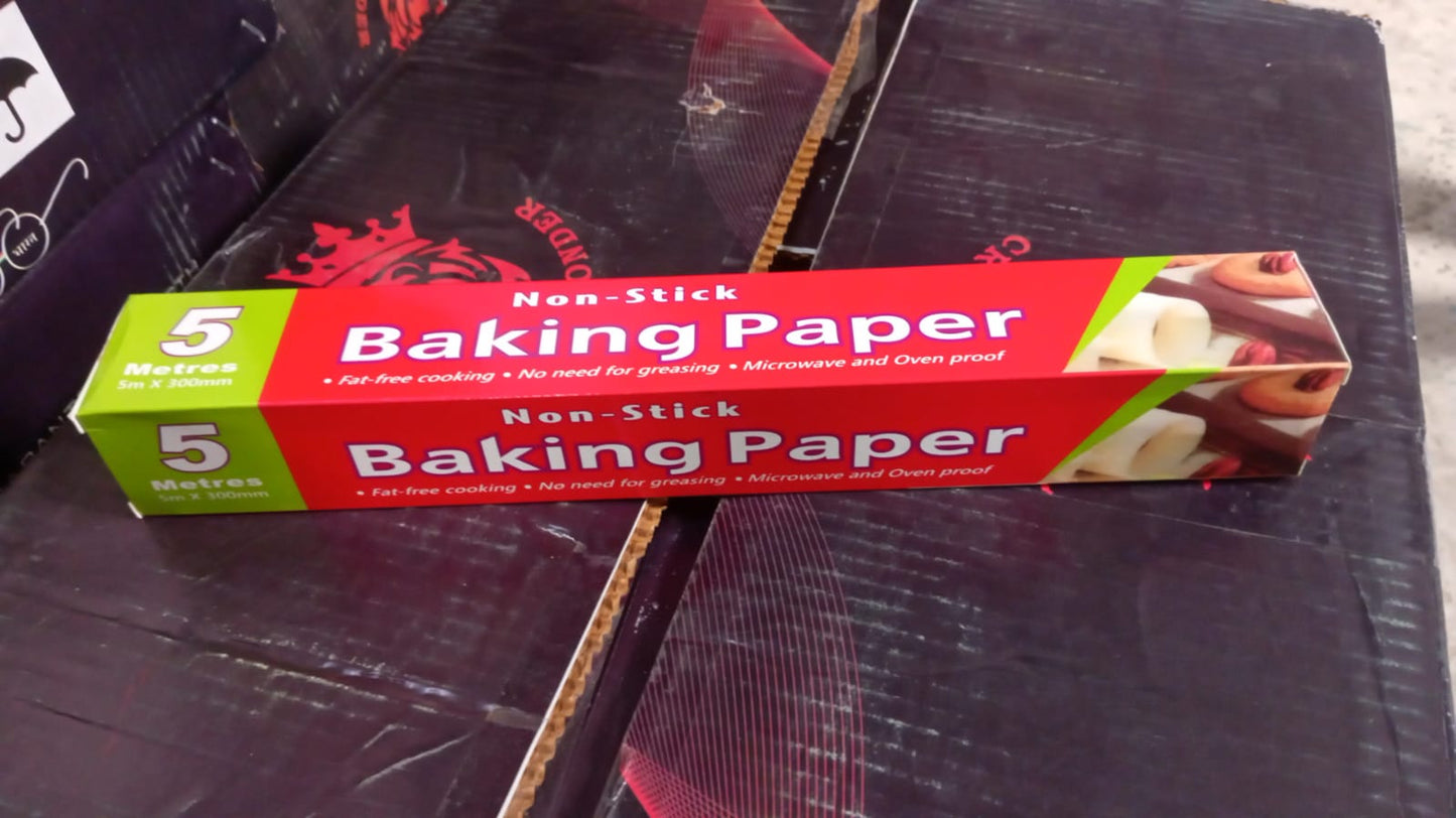 Non - Stick Parchment Paper: Easy Cleanup for Baking, Grilling & More (Microwave & Oven Safe / 5 MTR) - infinityexculsivestore.com