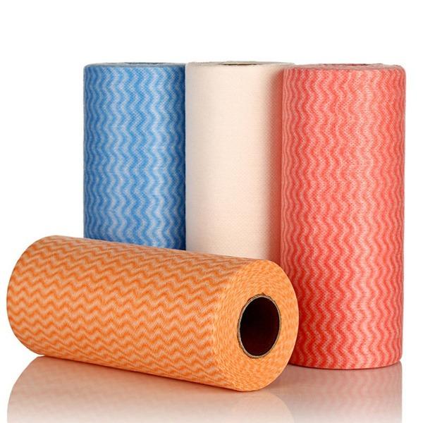 Non Wooven Fabric Disposable Handy Wipe Cleaning Cloth Roll, Tissue Roll (1Pc) - infinityexculsivestore.com