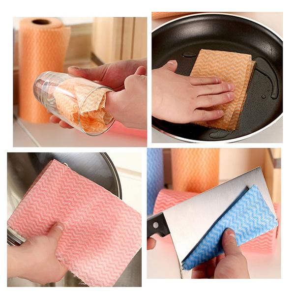Non Wooven Fabric Disposable Handy Wipe Cleaning Cloth Roll, Tissue Roll (1Pc) - infinityexculsivestore.com