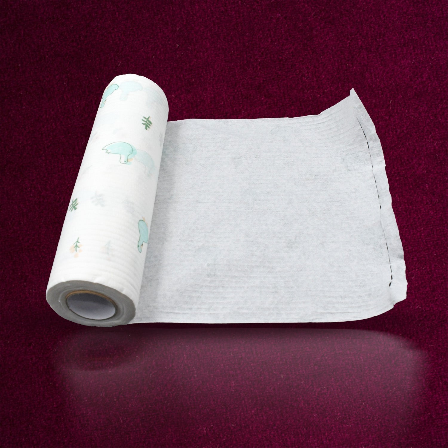 Non Woven Reusable and Washable Kitchen Printed Tissue Roll Non - stick Oil Absorbing Paper Roll Kitchen Special Paper Towel Wipe Paper Dish Cloth Cleaning Cloth 45 sheets - infinityexculsivestore.com