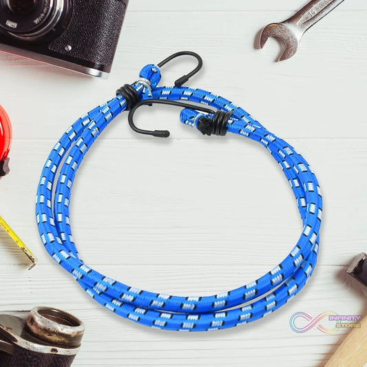 Nylon Elastic Tying Rope with Hooks (1 Pc / 1 Mtr.) - infinityexculsivestore.com