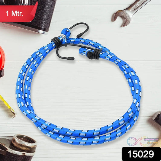 Nylon Elastic Tying Rope with Hooks (1 Pc / 1 Mtr.) - infinityexculsivestore.com