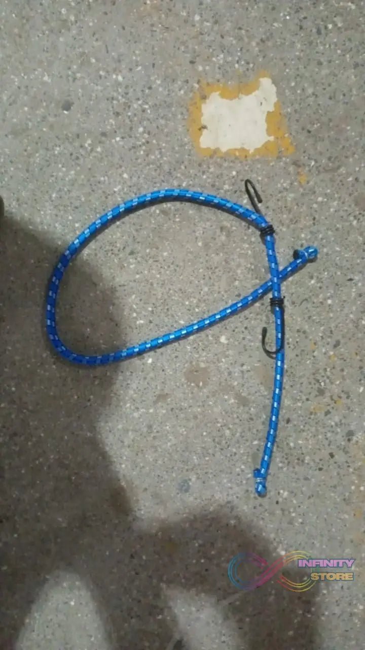 Nylon Elastic Tying Rope with Hooks (1 Pc / 1 Mtr.) - infinityexculsivestore.com
