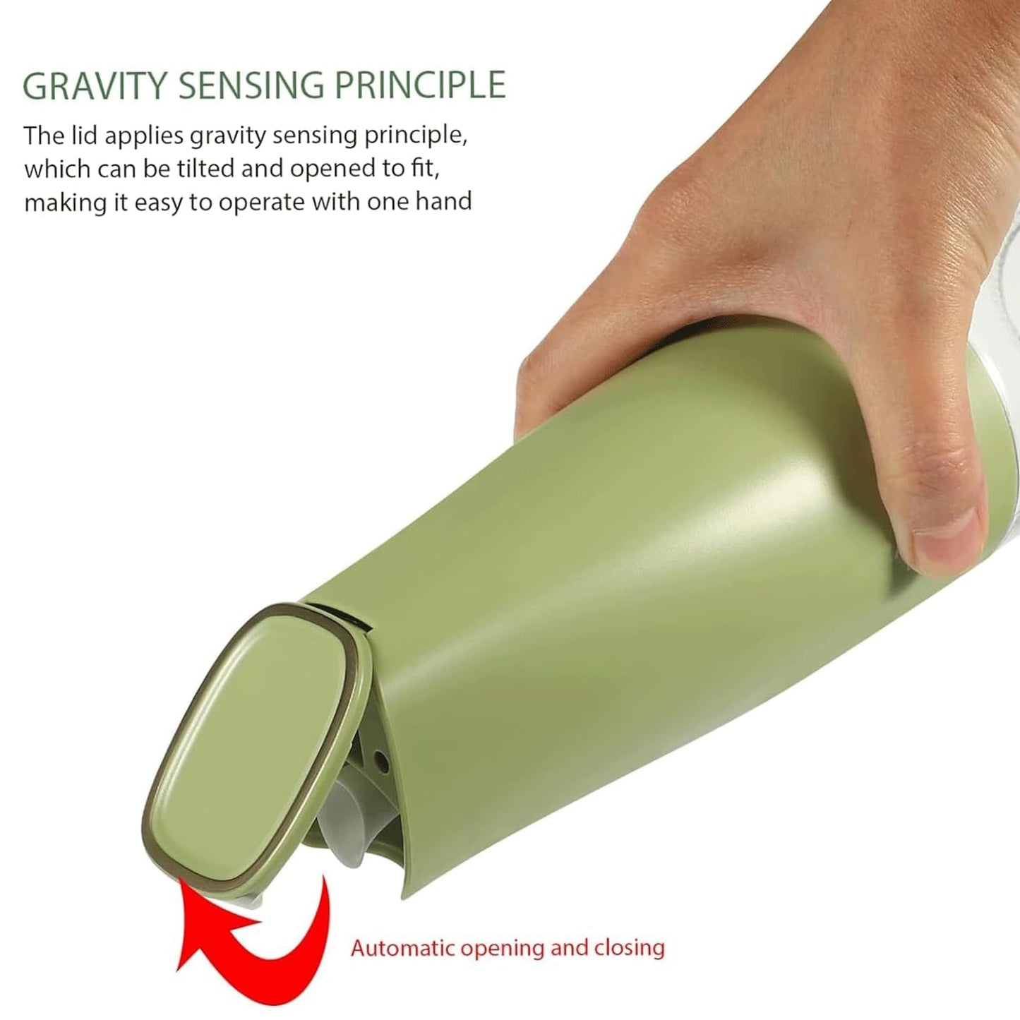 Oil Dispenser, 500ml Cooking Oil Dispensing Cruets, Oil Bottle with Automatic Open Lid, Cooking Oil Bottle for Kitchen Grilling Frying (500 ML) - infinityexculsivestore.com