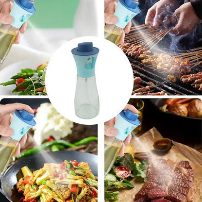 Oil Dispenser Bottle, Oil and Vinegar Cruet, Oil Sprayer Dispenser, Olive Oil Dispenser 200 ml Mist Oil Spray Bottle for Cooking with Plastic - infinityexculsivestore.com