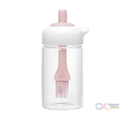 Oil Dispenser with Silicone Oil Brush (1 Pc / With Brush / 250 ML Approx) - infinityexculsivestore.com