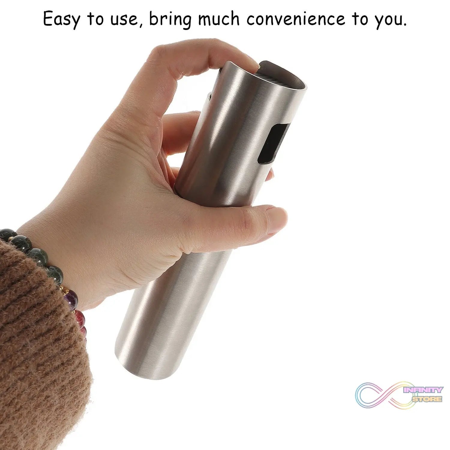 Oil Spray Bottle for Dosa | Food Grade Stainless Steel Glass Oil Spray Bottle (100 ML) - infinityexculsivestore.com