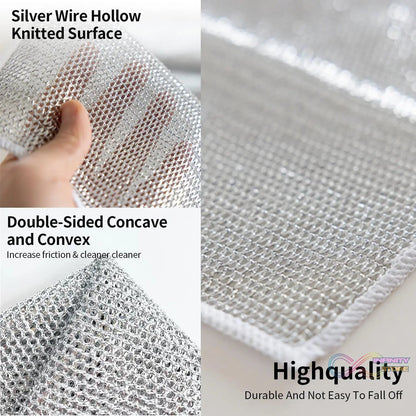 One - Sided Multipurpose Microfiber Cloths, Scrubber (1 Pc / 20x20 Cm) - infinityexculsivestore.com