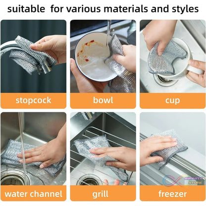 One - Sided Multipurpose Microfiber Cloths, Scrubber (1 Pc / 20x20 Cm) - infinityexculsivestore.com