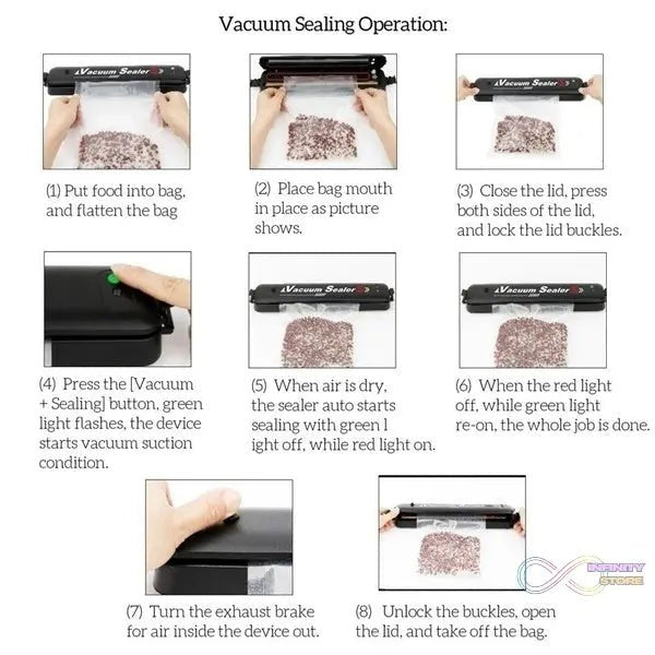 One - Touch Automatic Vacuum Sealing Machine for Dry And Moist Food - infinityexculsivestore.com